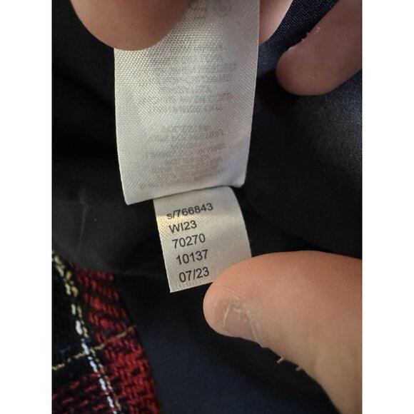 LOFT  Women Tweed Size Medium Button Down Jacket Polyester Long Sleeve NWT City - Picture 11 of 12